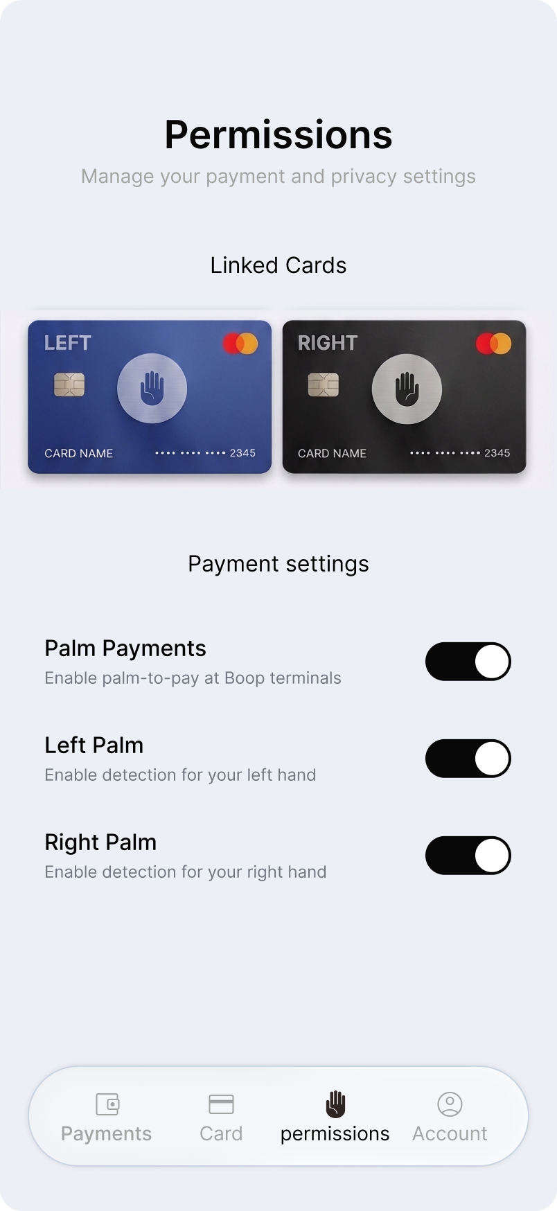 Permissions Screen