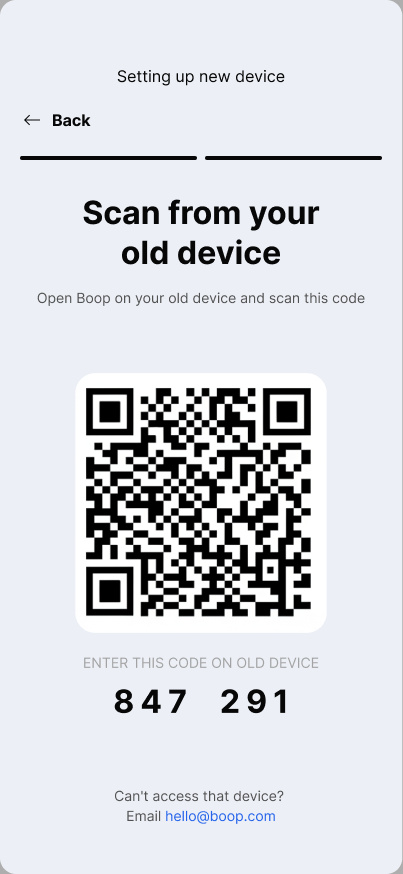 Scan from your old device