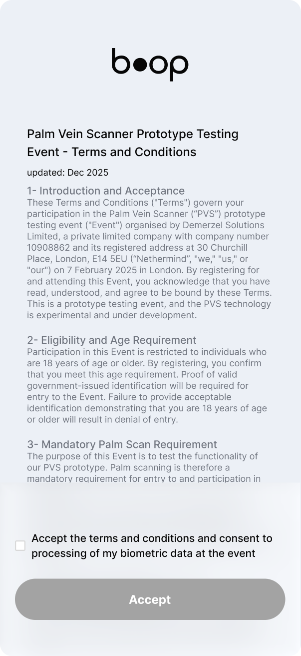 Terms & conditions — empty