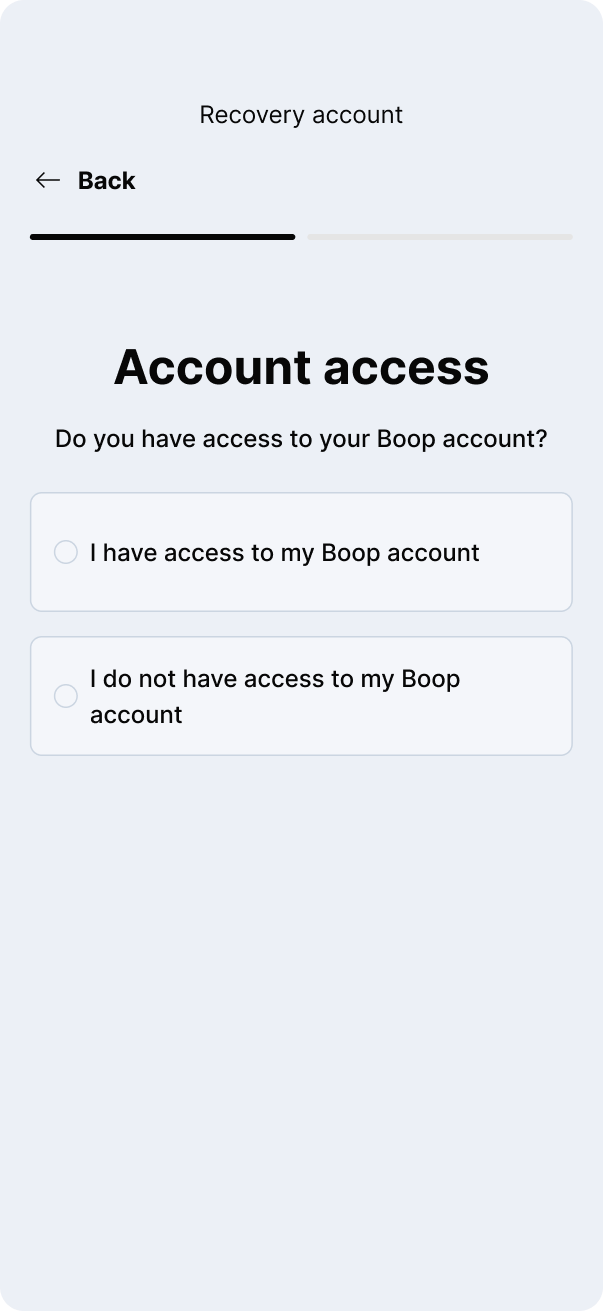 Account access check