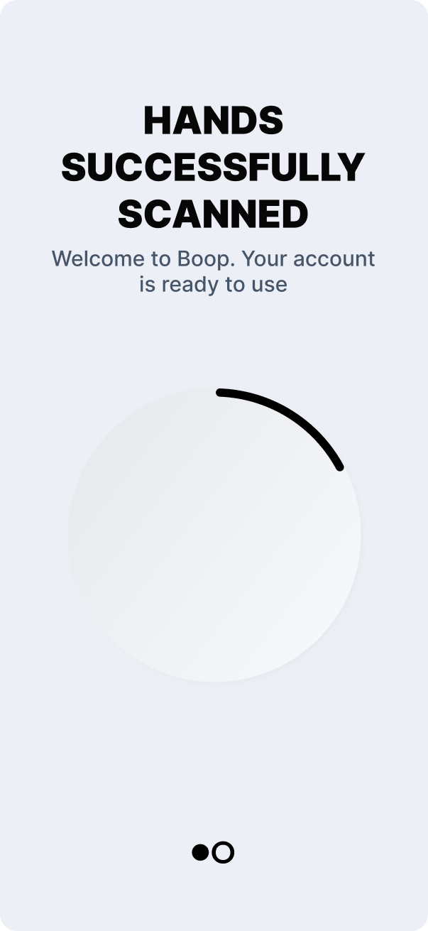 Hands successfully scanned — loading