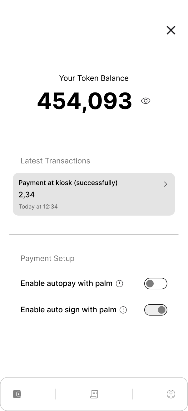 Payment setup