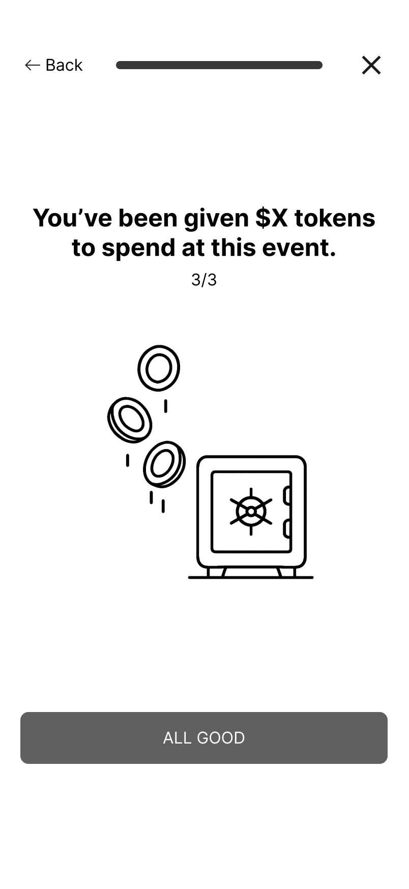 Welcome screen 3/3