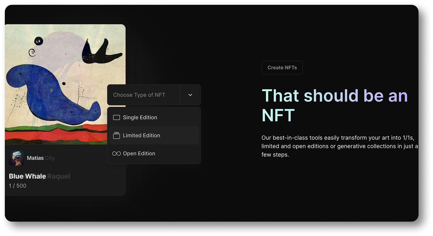 Metaplex NFT creation UI