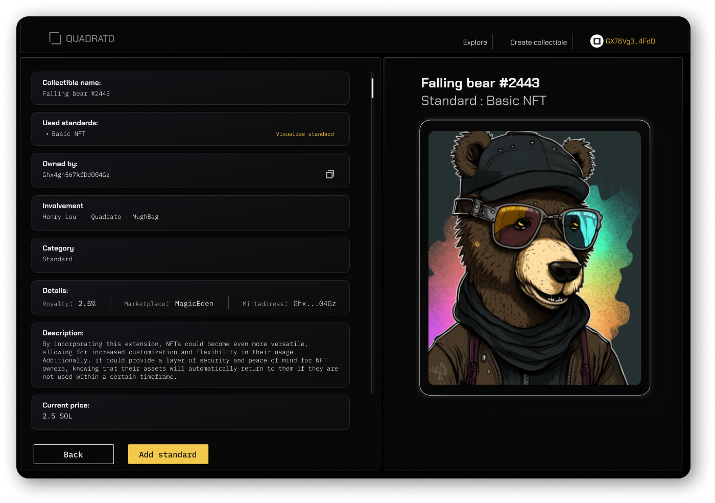 Asset detail