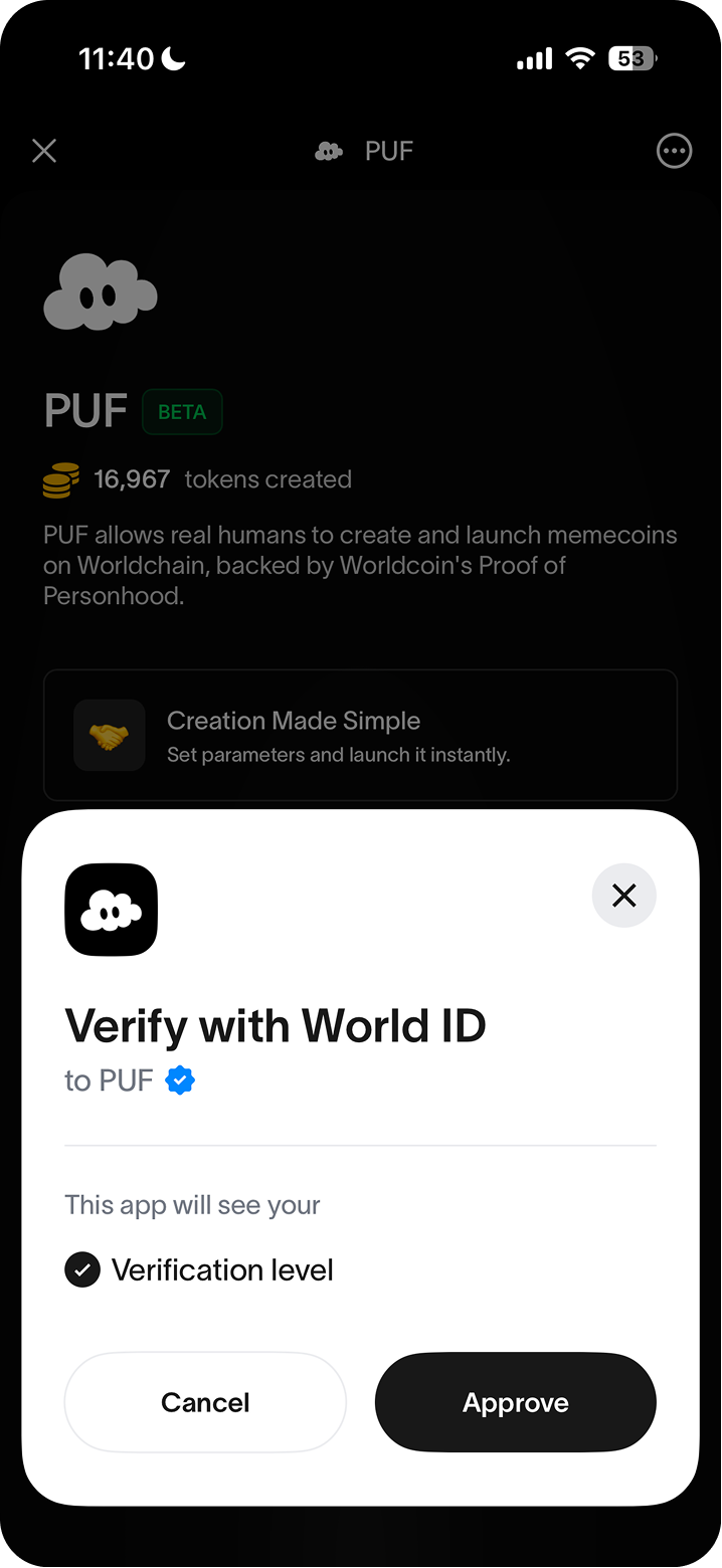 World ID verification